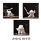 White Ceramic Samurai Figurine Blanc De Chine Geometric Oriental Warrior Decor 4