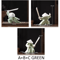 White Ceramic Samurai Figurine Blanc De Chine Geometric Oriental Warrior Decor 5