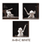 White Ceramic Samurai Figurine Blanc De Chine Geometric Oriental Warrior Decor 6