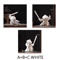 White Ceramic Samurai Figurine Blanc De Chine Geometric Oriental Warrior Decor 6