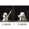 White Ceramic Samurai Figurine Blanc De Chine Geometric Oriental Warrior Decor 7