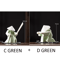 White Ceramic Samurai Figurine Blanc De Chine Geometric Oriental Warrior Decor 7