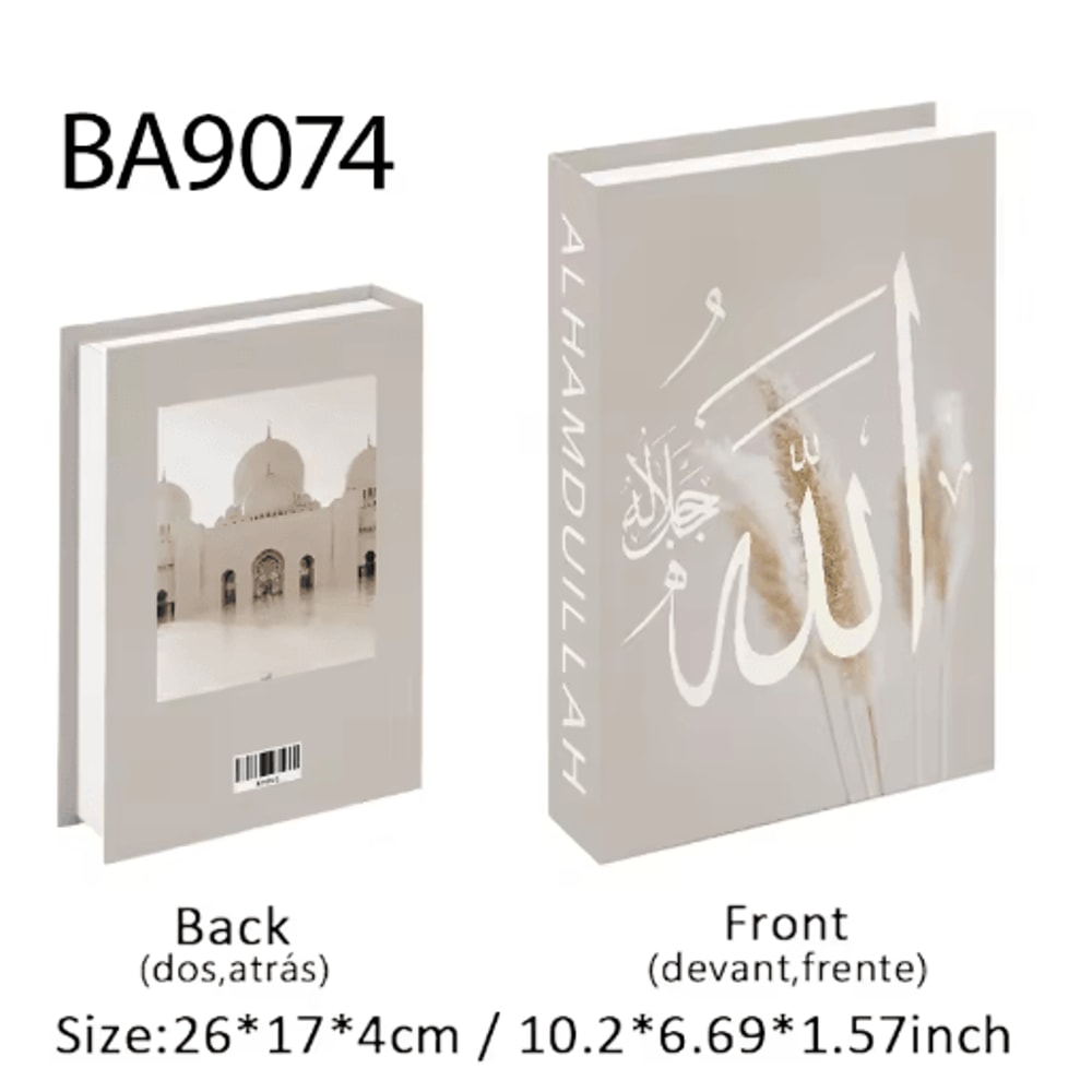 Luxury Decorative Book Box Islamic Kaaba Design Coffee Table Storage Decor 1