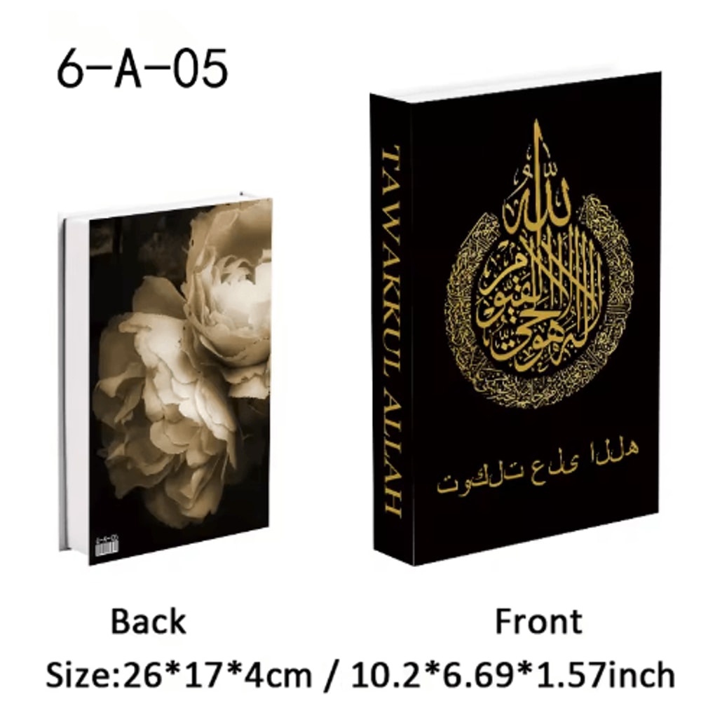 Luxury Decorative Book Box Islamic Kaaba Design Coffee Table Storage Decor 12