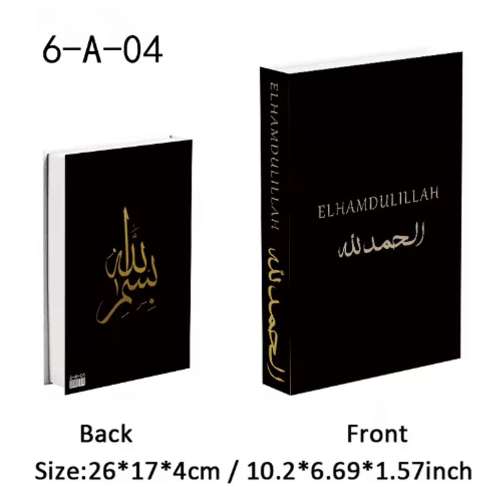 Luxury Decorative Book Box Islamic Kaaba Design Coffee Table Storage Decor 13