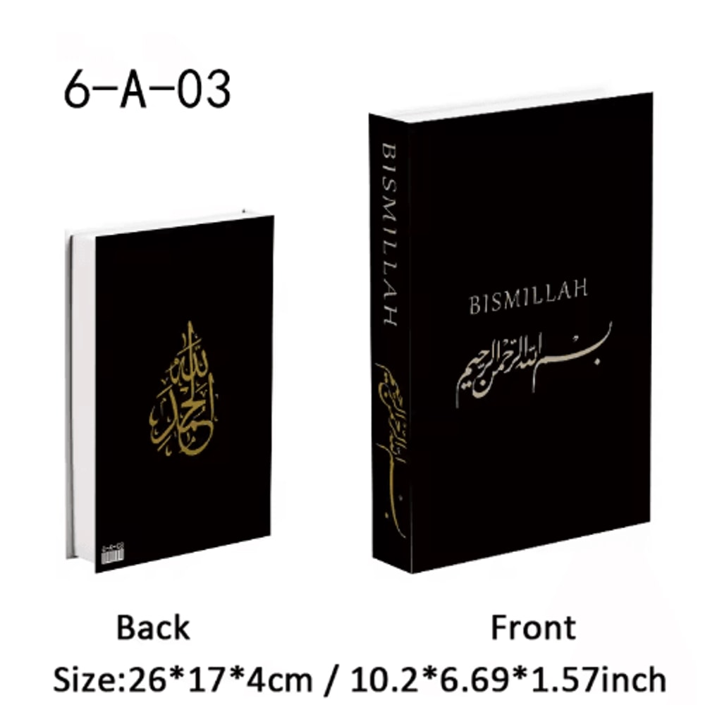 Luxury Decorative Book Box Islamic Kaaba Design Coffee Table Storage Decor 14