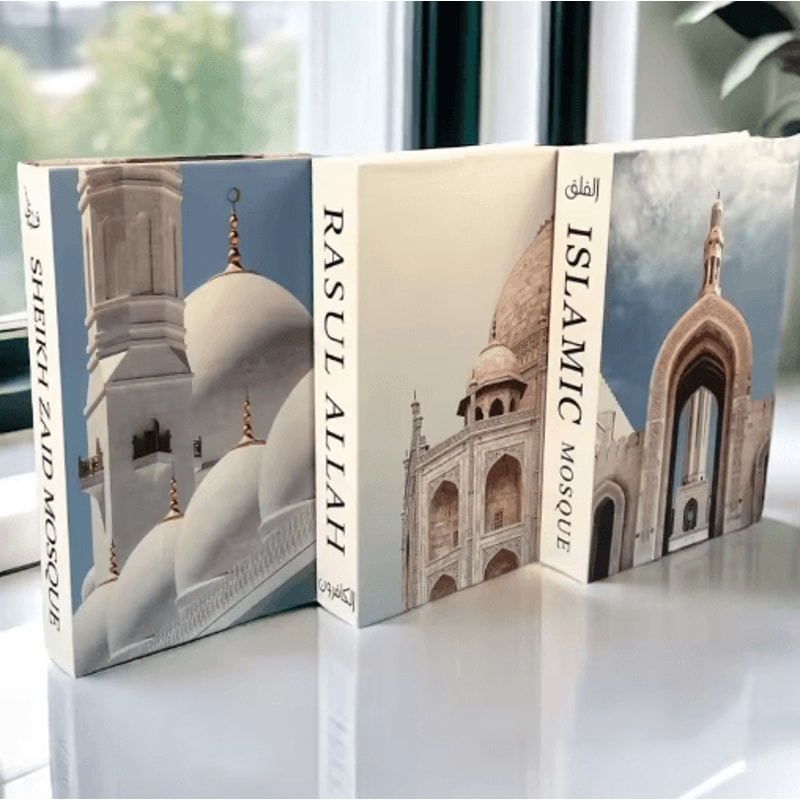Luxury Decorative Book Box Islamic Kaaba Design Coffee Table Storage Decor 0