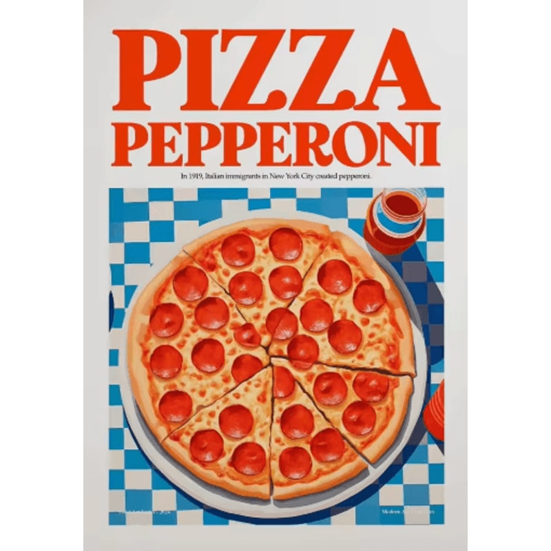 Aperol Spritz Pizza Cocktail Kitchen Wall Art Italian Food Canvas Poster 8