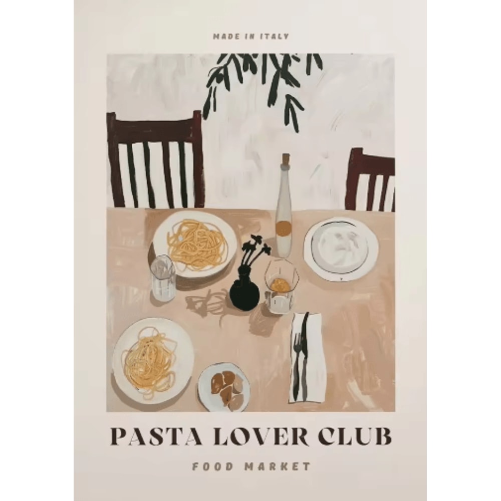 Aperol Spritz Pizza Cocktail Kitchen Wall Art Italian Food Canvas Poster 15