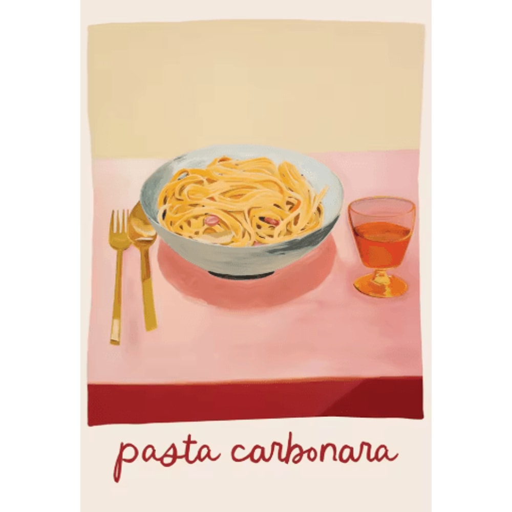 Aperol Spritz Pizza Cocktail Kitchen Wall Art Italian Food Canvas Poster 21