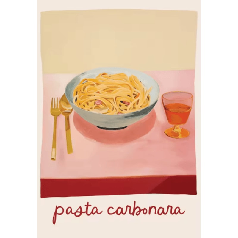 Aperol Spritz Pizza Cocktail Kitchen Wall Art Italian Food Canvas Poster 21