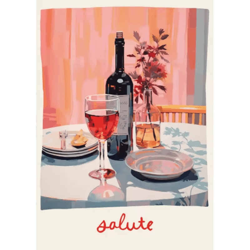 Aperol Spritz Pizza Cocktail Kitchen Wall Art Italian Food Canvas Poster 26