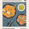 Delicious Food Wall Art Canvas World Cuisine Kitchen Poster With Ravioli Ramen Coffee 10