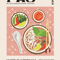 Delicious Food Wall Art Canvas World Cuisine Kitchen Poster With Ravioli Ramen Coffee 5
