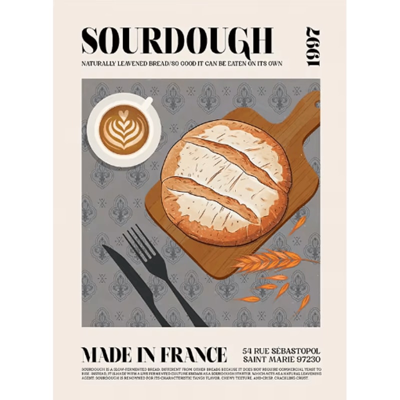 Delicious Food Wall Art Canvas World Cuisine Kitchen Poster With Ravioli Ramen Coffee 8