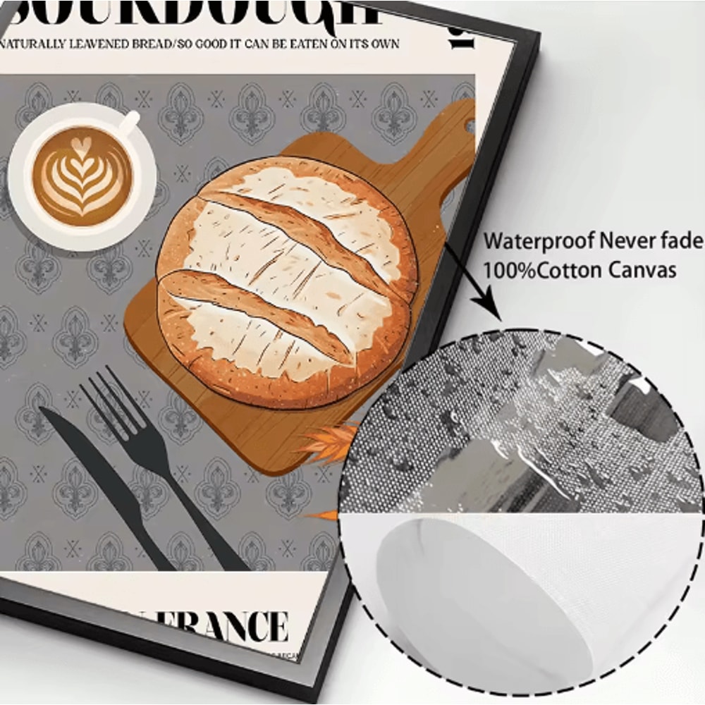 Delicious Food Wall Art Canvas World Cuisine Kitchen Poster With Ravioli Ramen Coffee 22