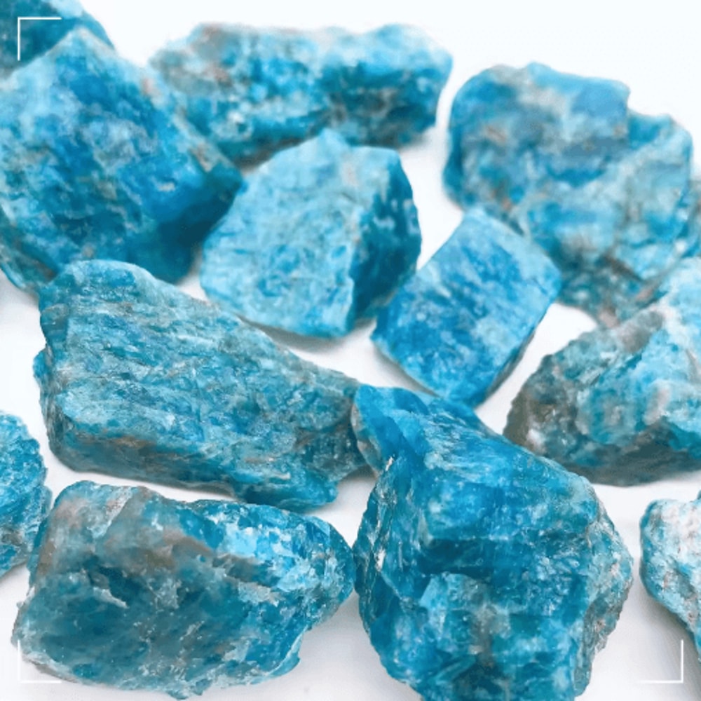 100g Blue Apatite Crystal Natural Raw Healing Stone For Decor Energy 3