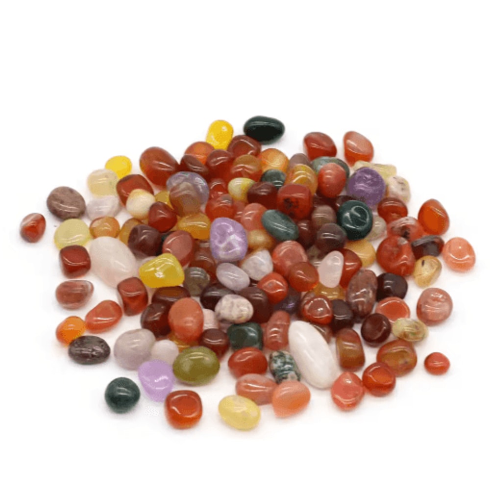 Natural Rain Flower Stone Beads Colorful Crystal Pebbles For Aquarium Decor 1216mm 2