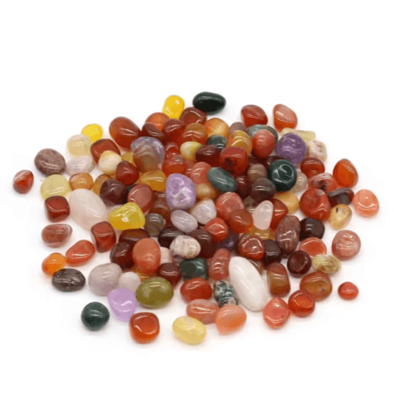 Natural Rain Flower Stone Beads Colorful Crystal Pebbles For Aquarium Decor 1216mm 7