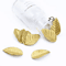 100pcs Gold Artificial Leaves Silk Leaf Decoration For Crafts Wreaths Events 1