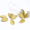 100pcs Gold Artificial Leaves Silk Leaf Decoration For Crafts Wreaths Events 5