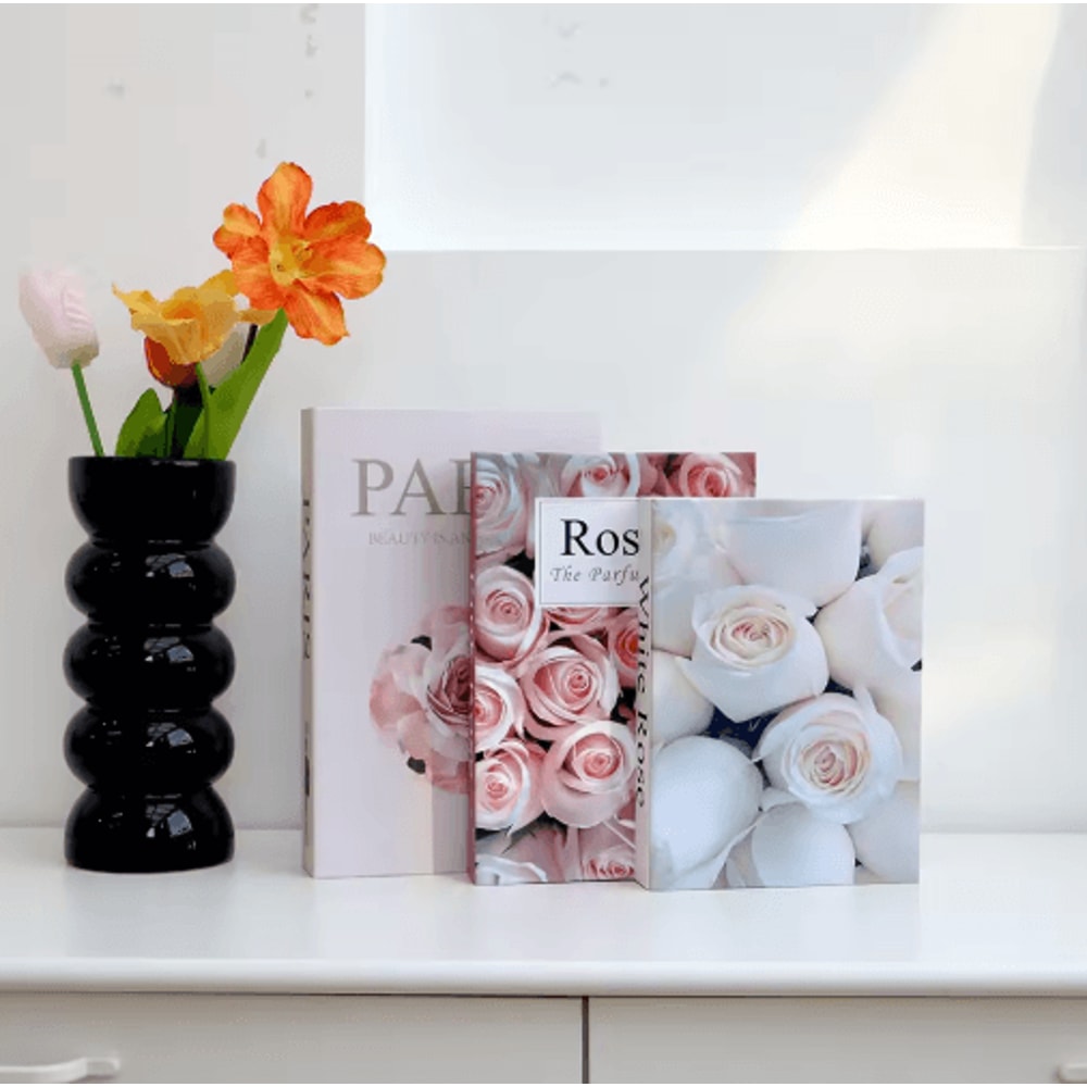 3Piece Decorative Fake Books Set Modern Coffee Table Bookshelf Styling Props 4
