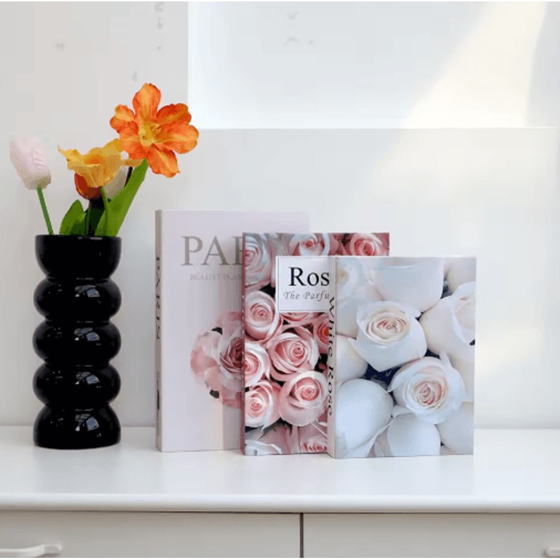 3Piece Decorative Fake Books Set Modern Coffee Table Bookshelf Styling Props 4