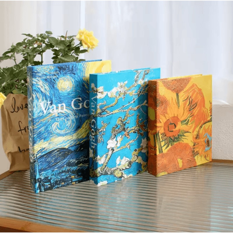 3Piece Decorative Fake Books Set Modern Coffee Table Bookshelf Styling Props 12