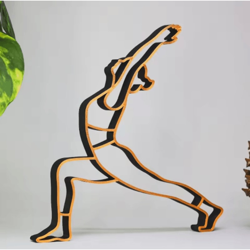 Modern Yoga Sculpture Decor Minimalist Zen Meditation Figurine For Home Office 1