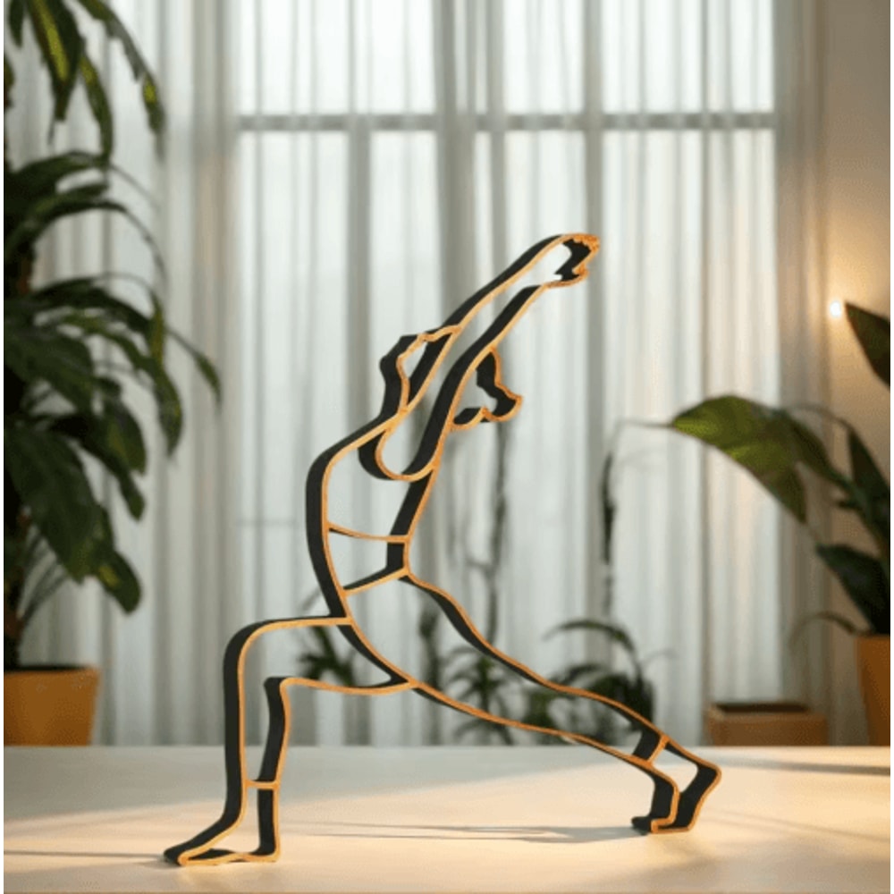 Modern Yoga Sculpture Decor Minimalist Zen Meditation Figurine For Home Office 2