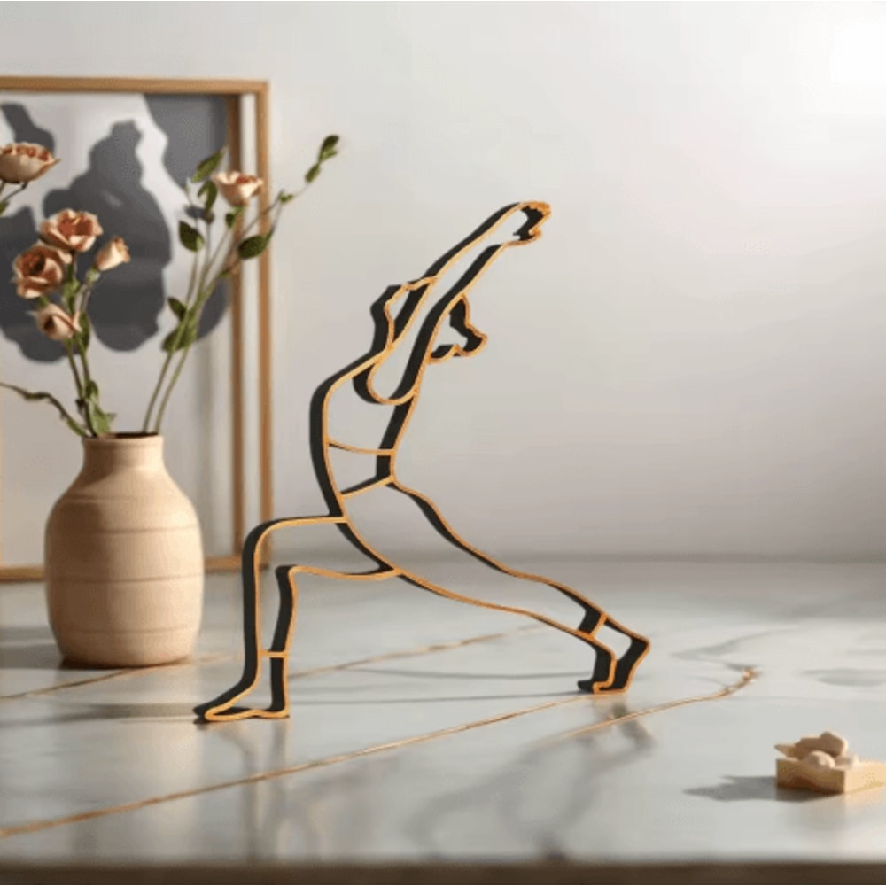 Modern Yoga Sculpture Decor Minimalist Zen Meditation Figurine For Home Office 0