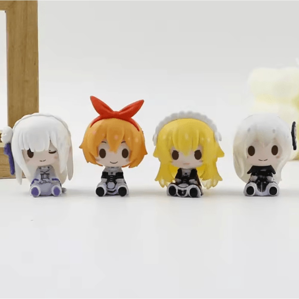 Cute Re Zero Rem Figure Mini Emilia Ram PVC Anime Desk Figurine 3
