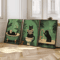 Set Of 3 Black Cat Wall Art Funny Vintage Bathroom Canvas Prints Unframed 0