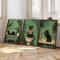 Set Of 3 Black Cat Wall Art Funny Vintage Bathroom Canvas Prints Unframed 0