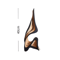 Modern Wooden Abstract Sculpture Curved Artistic Bookshelf Desk Decor 1