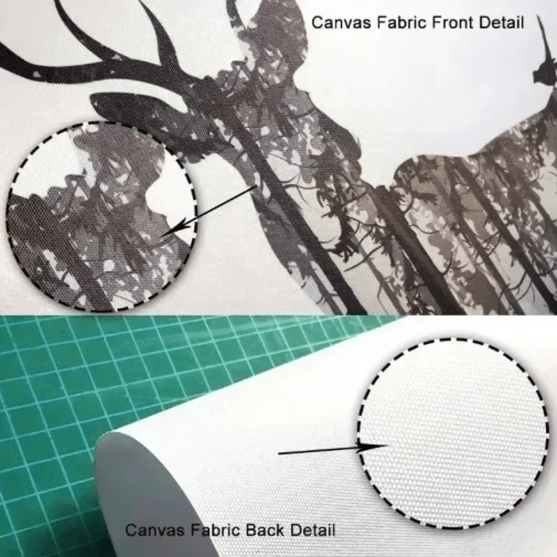 Frameless Bonsai Wall Art Retro Japanese White Pine Canvas Poster 5