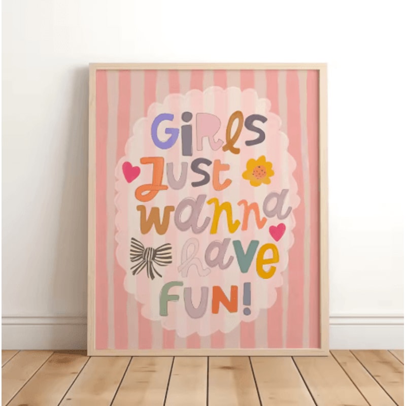 Magical Unicorn Nursery Wall Art Inspirational Quote Canvas Prints For Kids Room 5