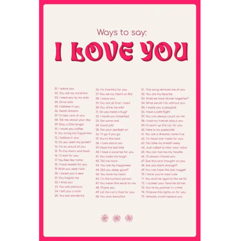 Nordic Pink Quote Wall Art More Amor Por Favor Eclectic Love Canvas Print 2