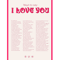 Nordic Pink Quote Wall Art More Amor Por Favor Eclectic Love Canvas Print 2