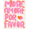 Nordic Pink Quote Wall Art More Amor Por Favor Eclectic Love Canvas Print 7