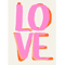 Nordic Pink Quote Wall Art More Amor Por Favor Eclectic Love Canvas Print 9