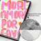 Nordic Pink Quote Wall Art More Amor Por Favor Eclectic Love Canvas Print 11