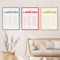 Nordic Pink Quote Wall Art More Amor Por Favor Eclectic Love Canvas Print 13