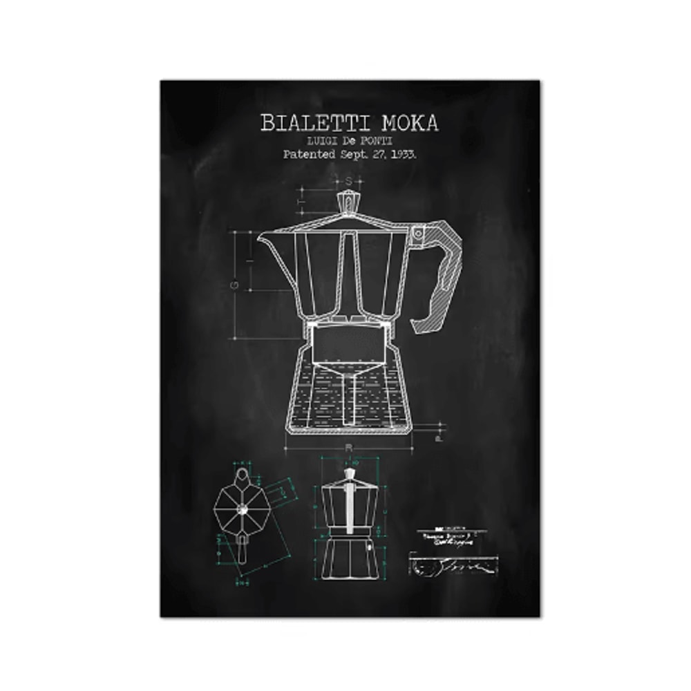 Modern Coffee Guide Poster Coffee Menu Canvas Wall Art For Kitchen Cafe Decor 2