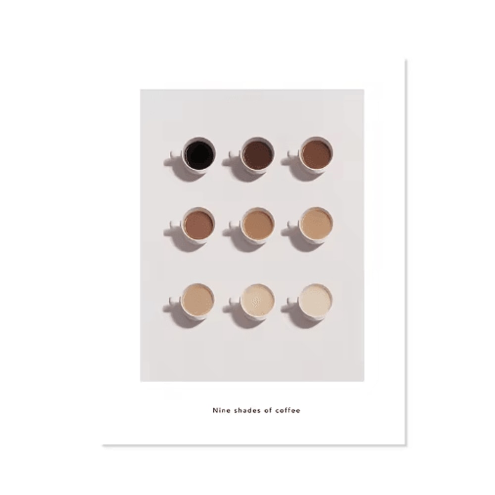 Modern Coffee Guide Poster Coffee Menu Canvas Wall Art For Kitchen Cafe Decor 5