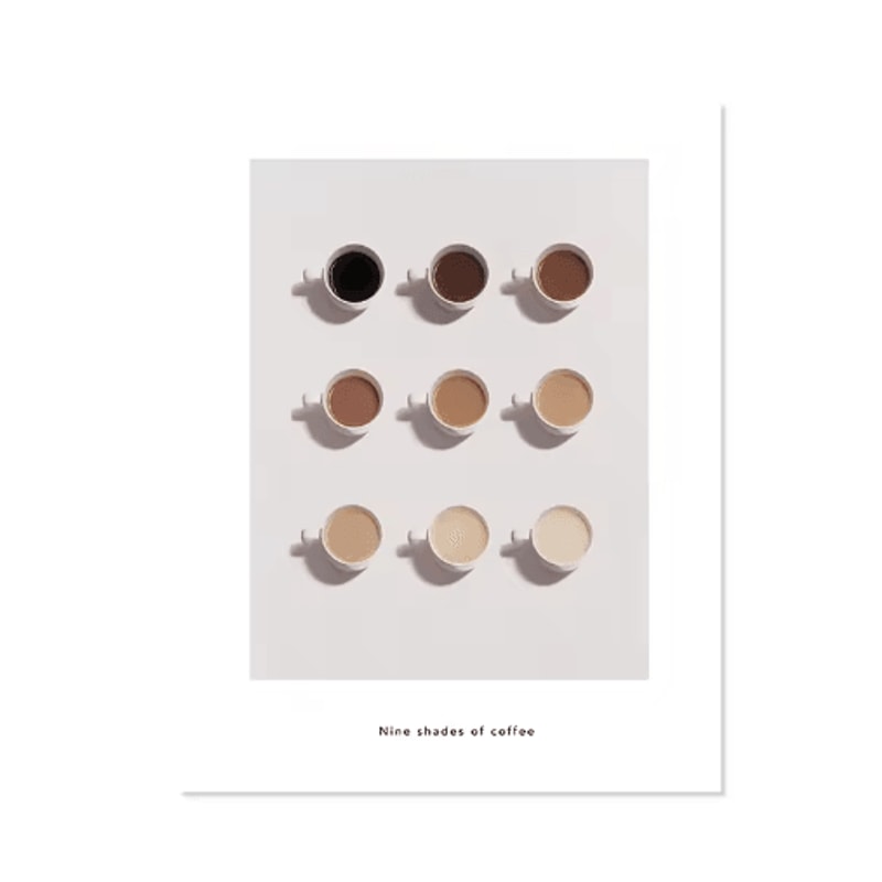Modern Coffee Guide Poster Coffee Menu Canvas Wall Art For Kitchen Cafe Decor 5