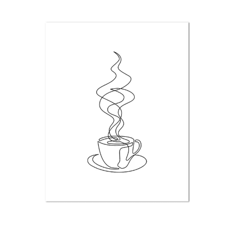 Modern Coffee Guide Poster Coffee Menu Canvas Wall Art For Kitchen Cafe Decor 6