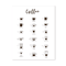 Modern Coffee Guide Poster Coffee Menu Canvas Wall Art For Kitchen Cafe Decor 7