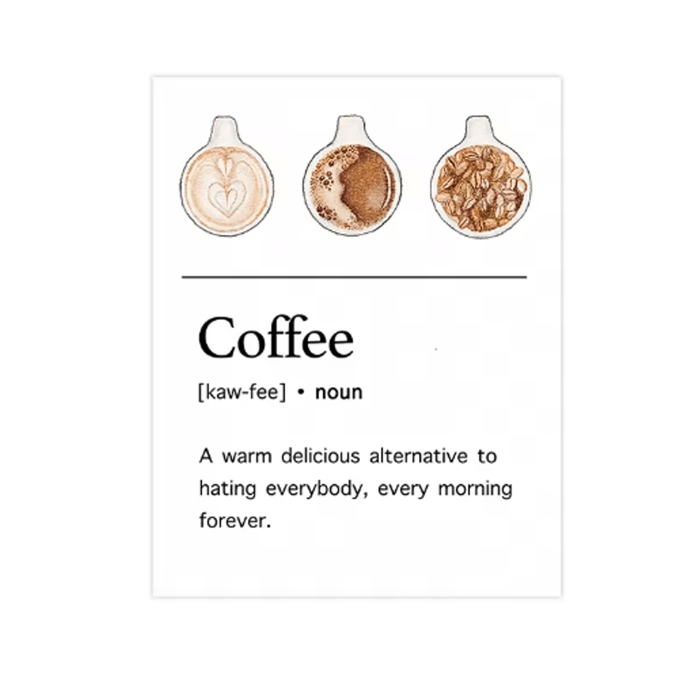 Modern Coffee Guide Poster Coffee Menu Canvas Wall Art For Kitchen Cafe Decor 10