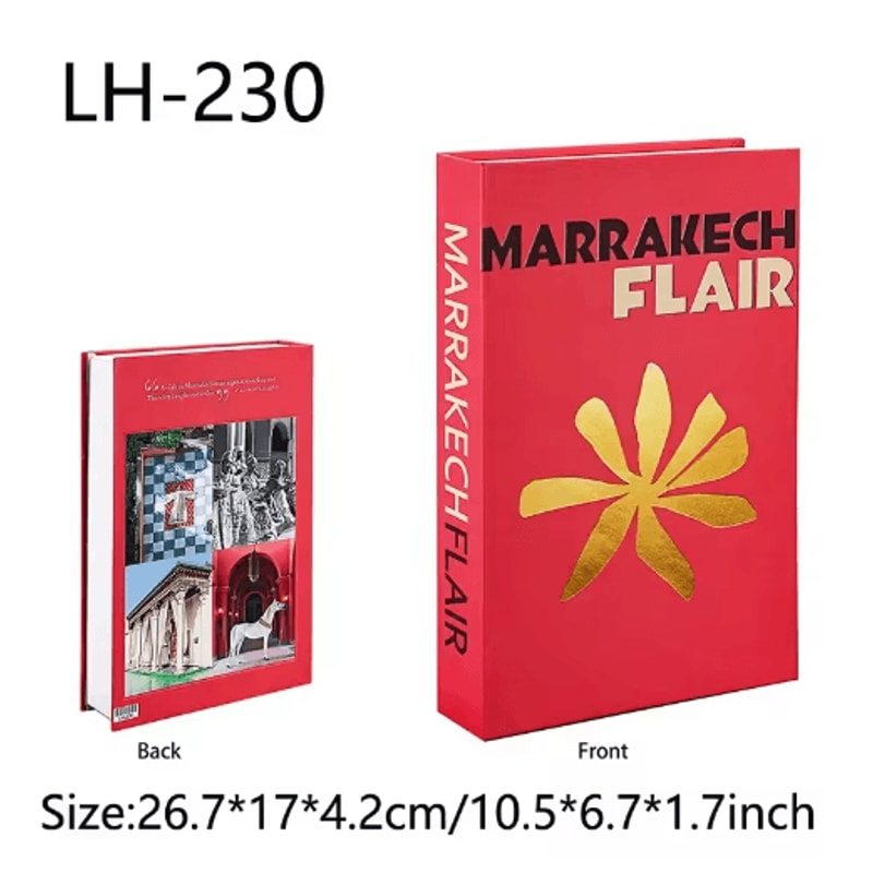 Luxury Decorative Fake Books Aesthetic Coffee Table Shelf Styling Props 20